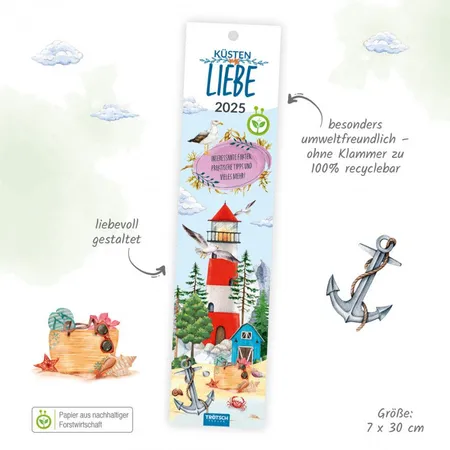Trötsch Streifenkalender Mini 