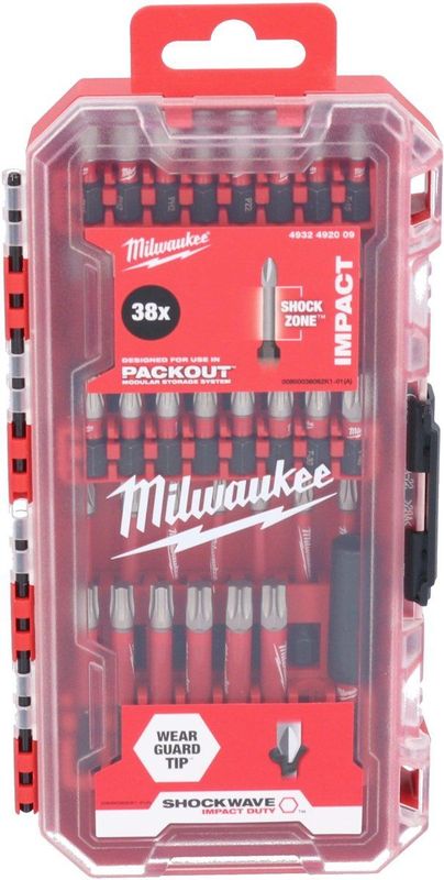 Milwaukee Schroefbit Set Shockwave Impact Duty 38-delig