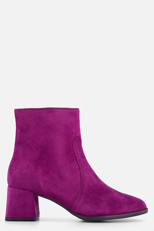 Tamaris Enkellaarsjes paars Suede