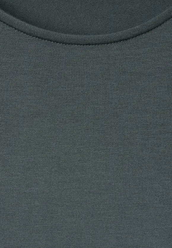 Basic T-Shirt-Kleid - marshy green