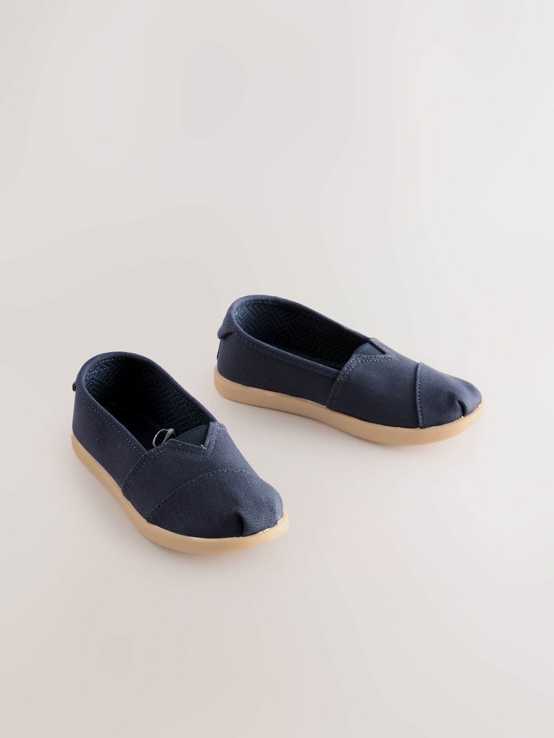 Donkerblauw - Canvas instappers