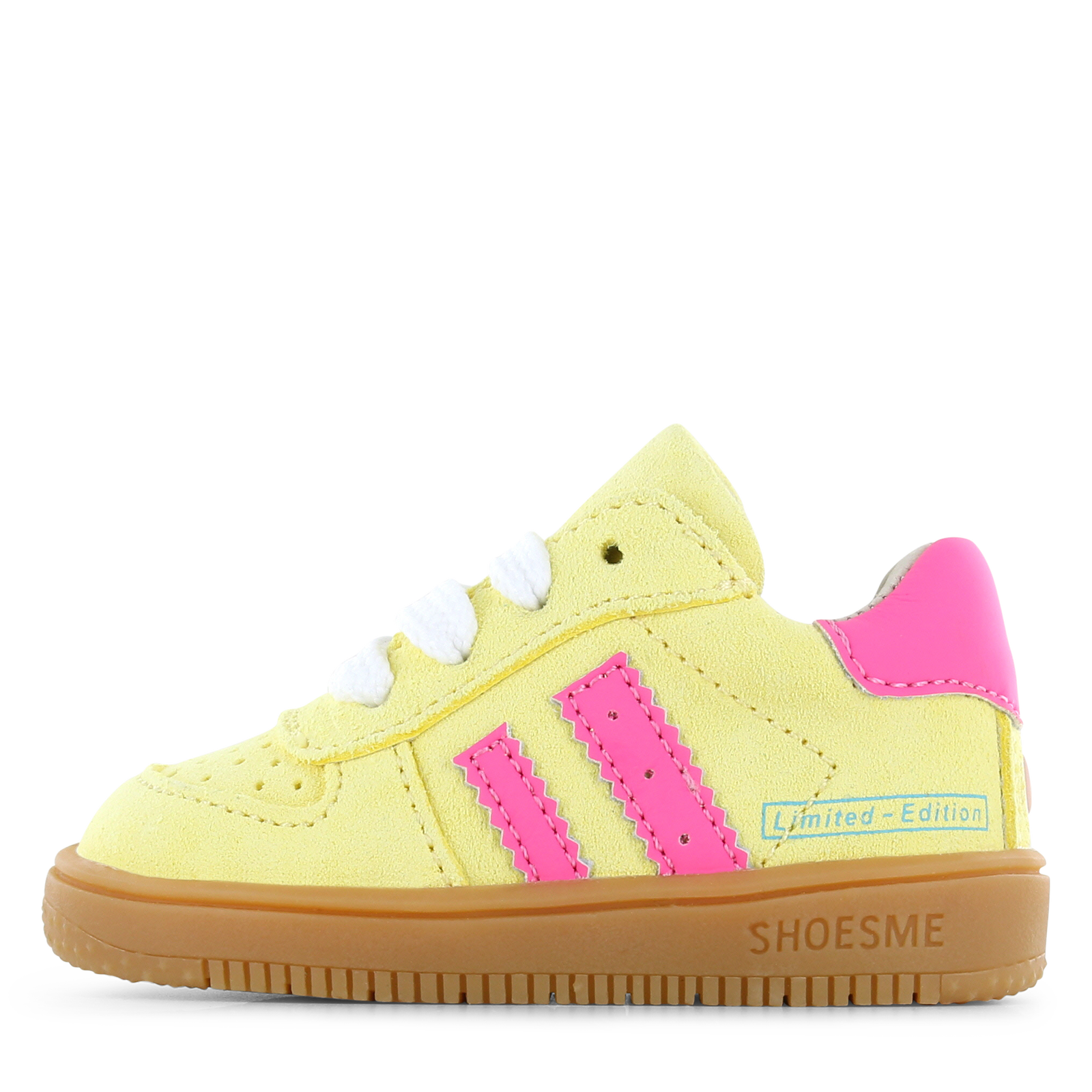Shoesme geel sneakertje Microfiber leer, Suède | Meisjes schoenen