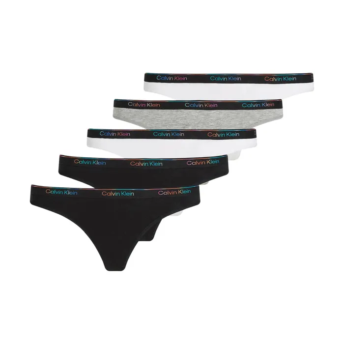Calvin Klein Icon Logo Strings Dames (5-pack)