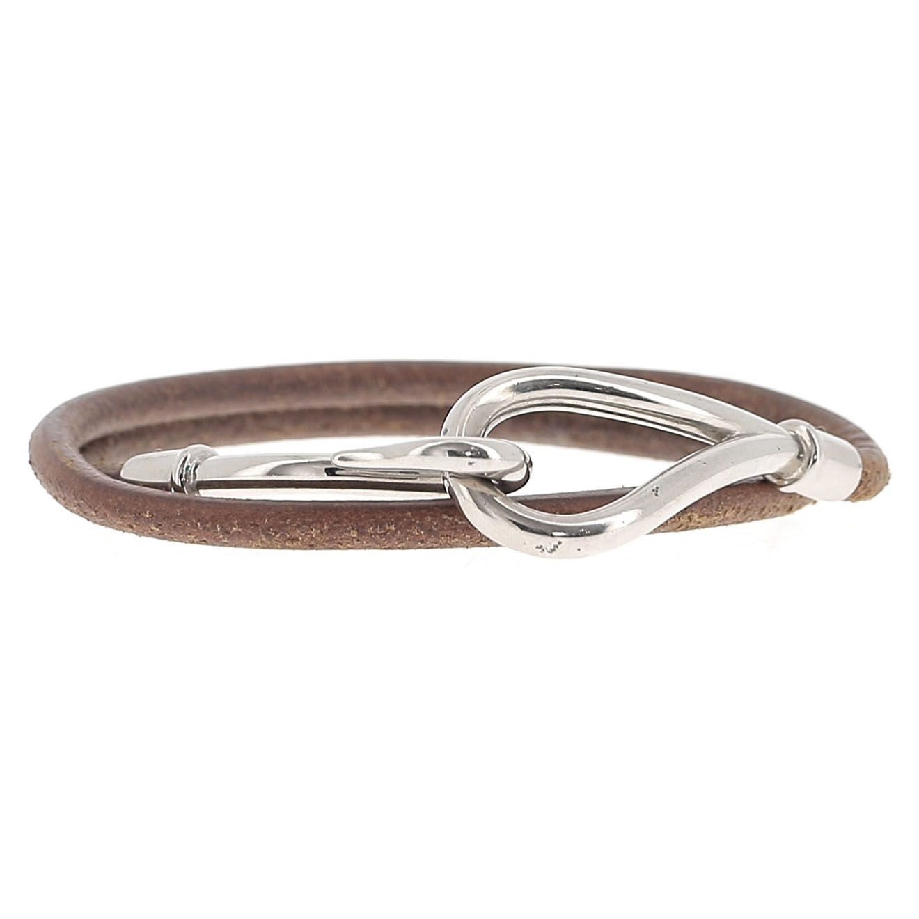 Hermès Collier en Cuir Jumbo marron - Très bon état
