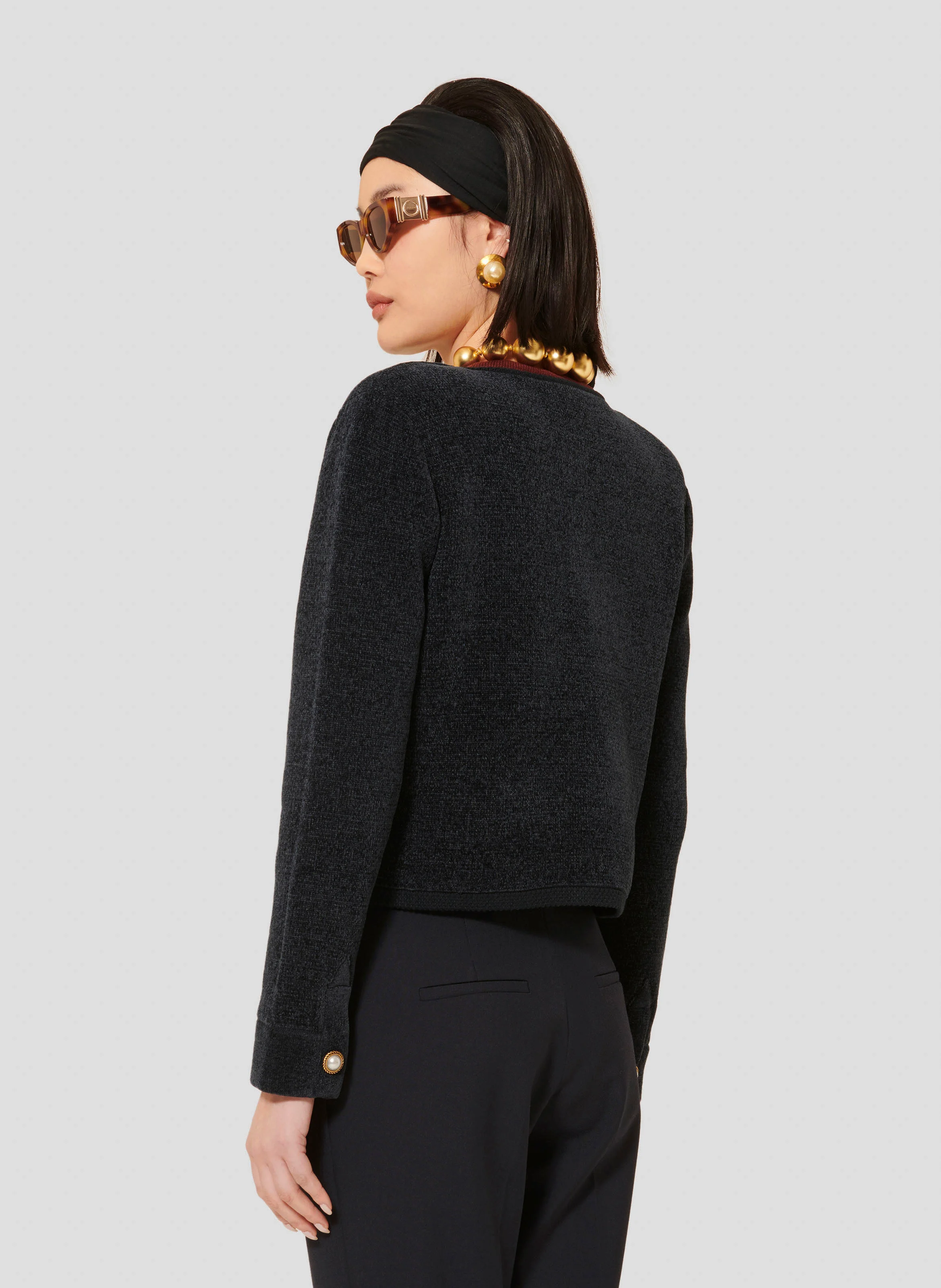 GUEST - Cardigan en maille recyclée | Bleu