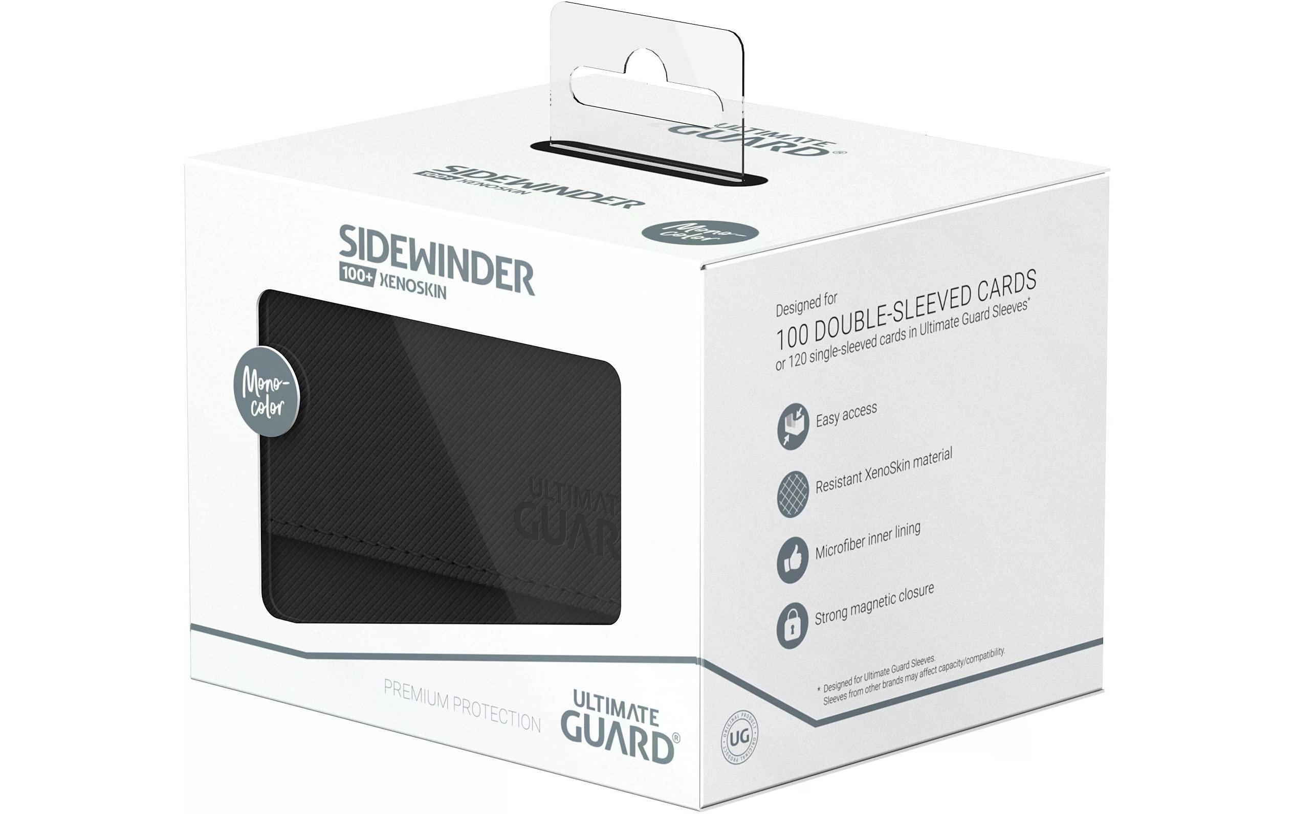 Kartenbox XenoSkin Sidewinder Monocolor 100+ SchwarzHochwertige Box für Sammelkarten in Standardgrösse