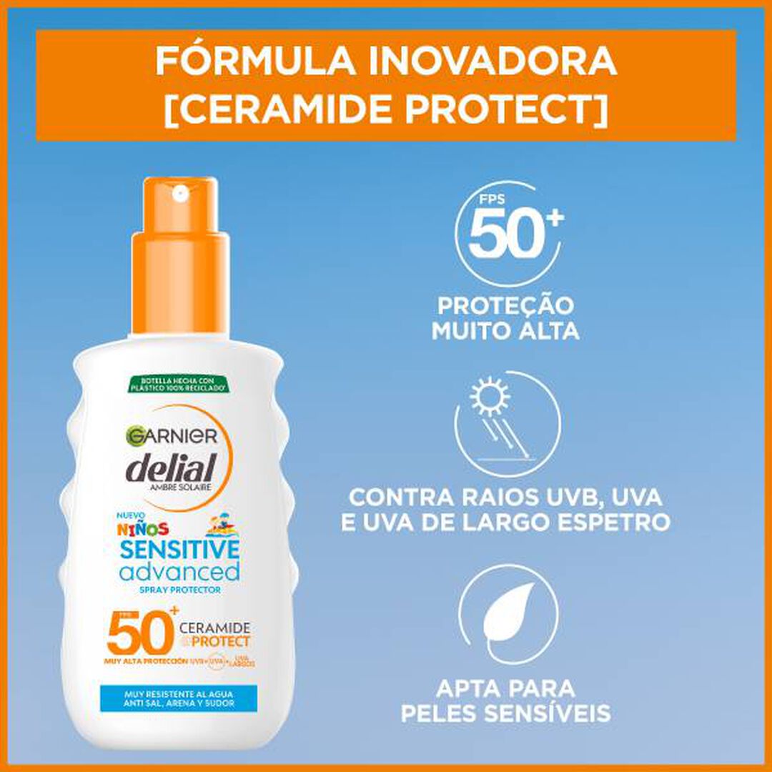 AMBRE SOLAIRE Spray Sensitive Advanced Crianças FPS50+ - 150ml