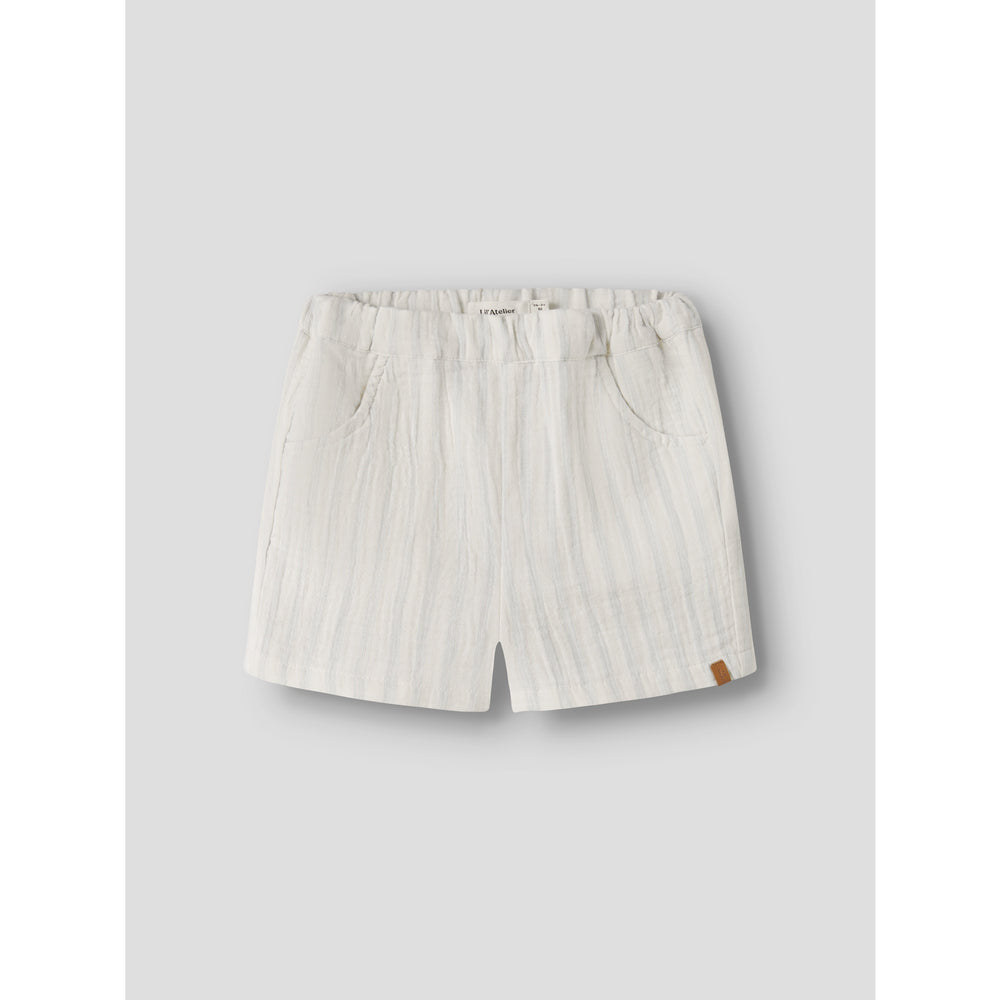 Køb Lil'Atelier Coconut Milk Dusty Blue Nmmhagi Loose Shorts Lil