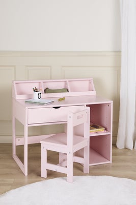 Alice & Fox FAY Skrivebord med Oppbevaring, Rosa