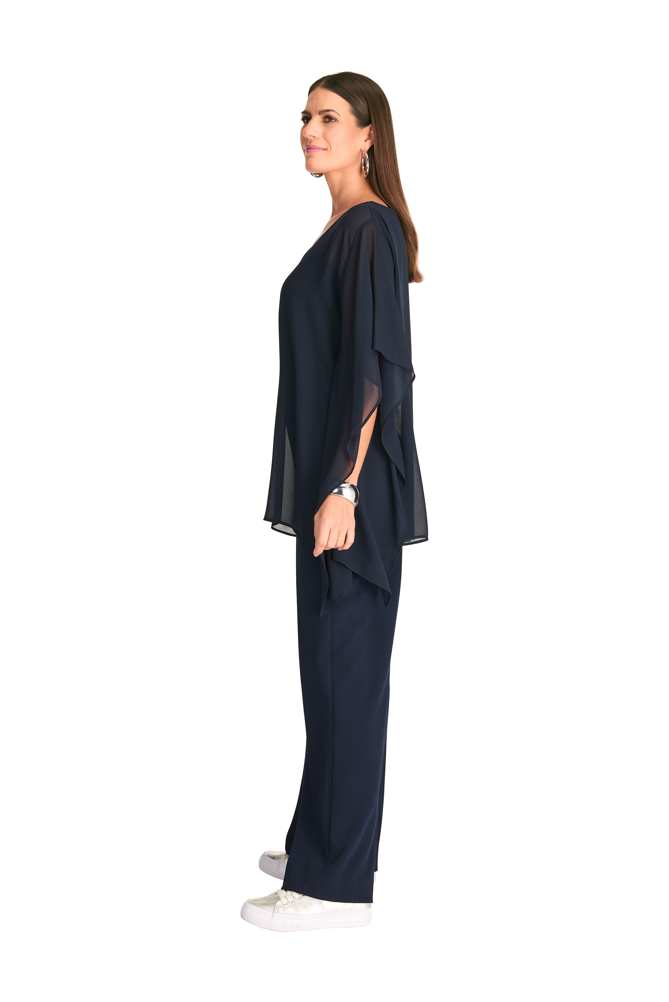 HERMANN LANGE Collection Blusenponcho , mit weiten Ärmeln, Poncho, transparent