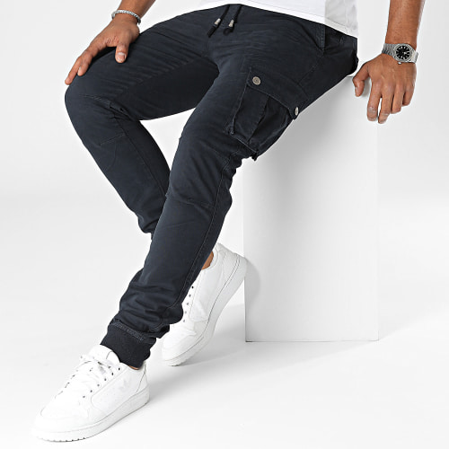 Pantalon Cargo Bleu Marine