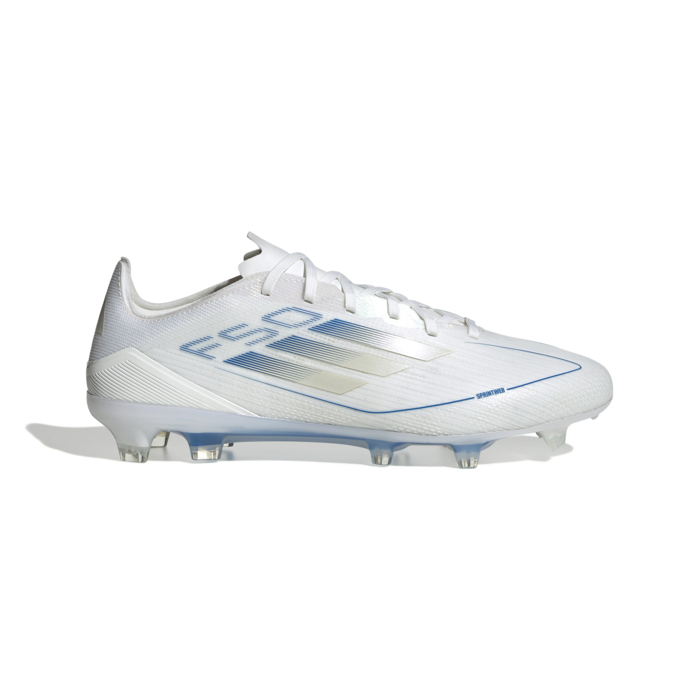 Adidas F50 Pro Gras Voetbalschoenen (FG) Wit Blauw Zilver