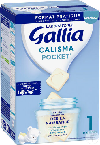 Gallia Calisma Lait Bébé En Tablettes 1er Âge 0-6 Mois 479g