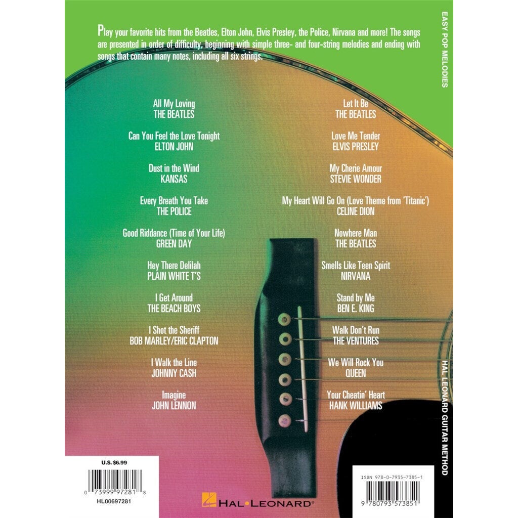 Hal Leonard Easy Pop Melodies - 3rd Edition voor gitaar