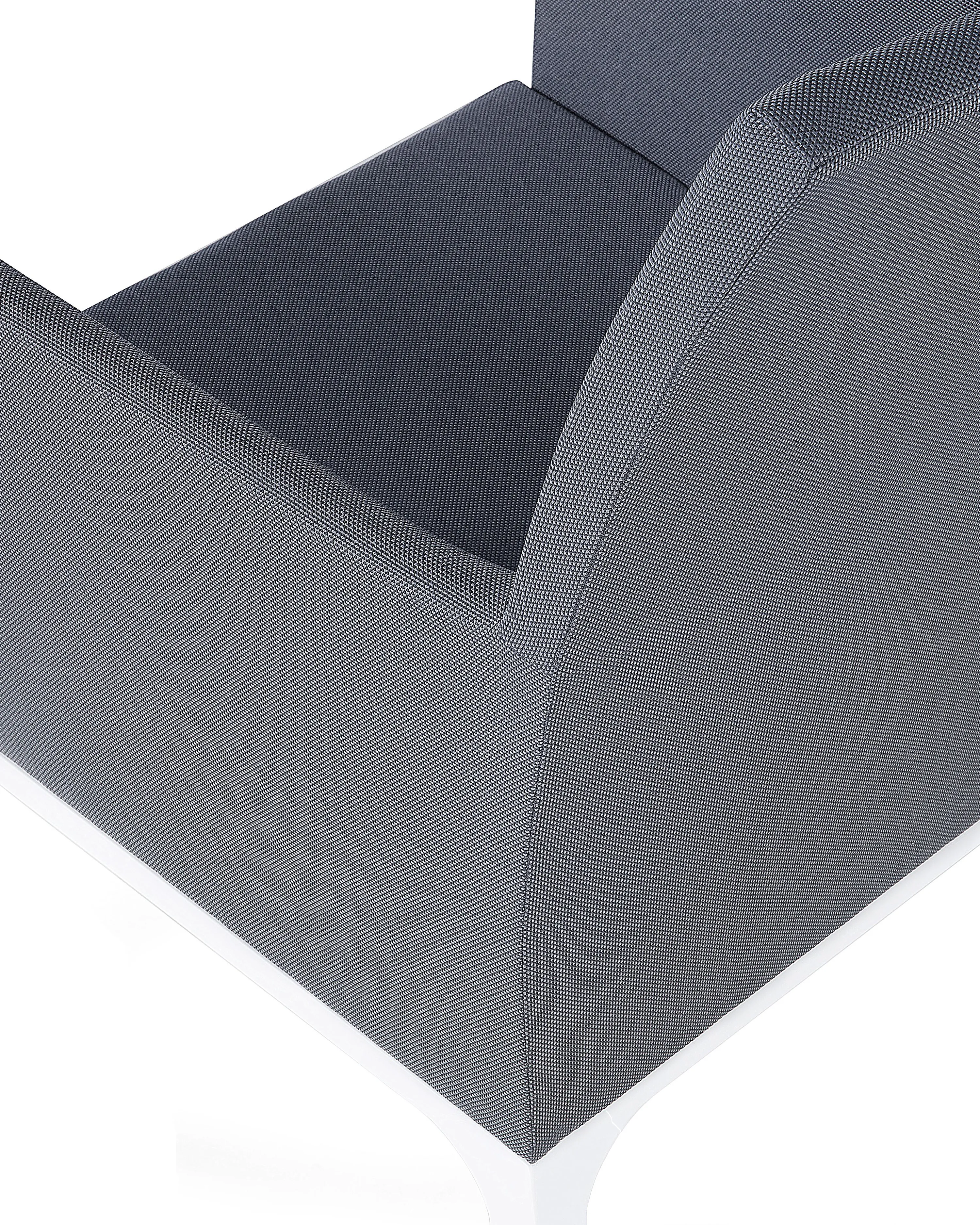 Set van 8 stoelen BACOLI Stof Donkergrijs
