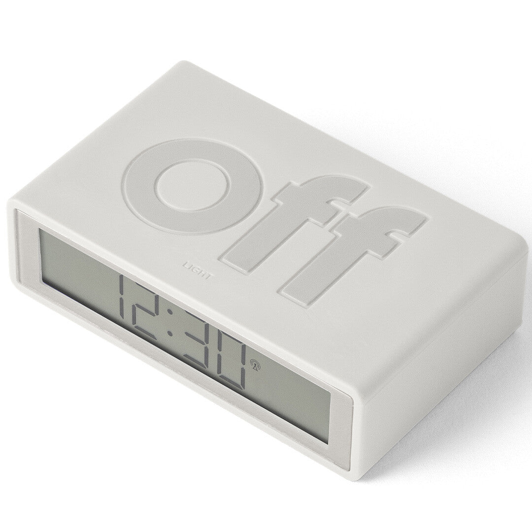 Lexon flip classic digitale wekker - white