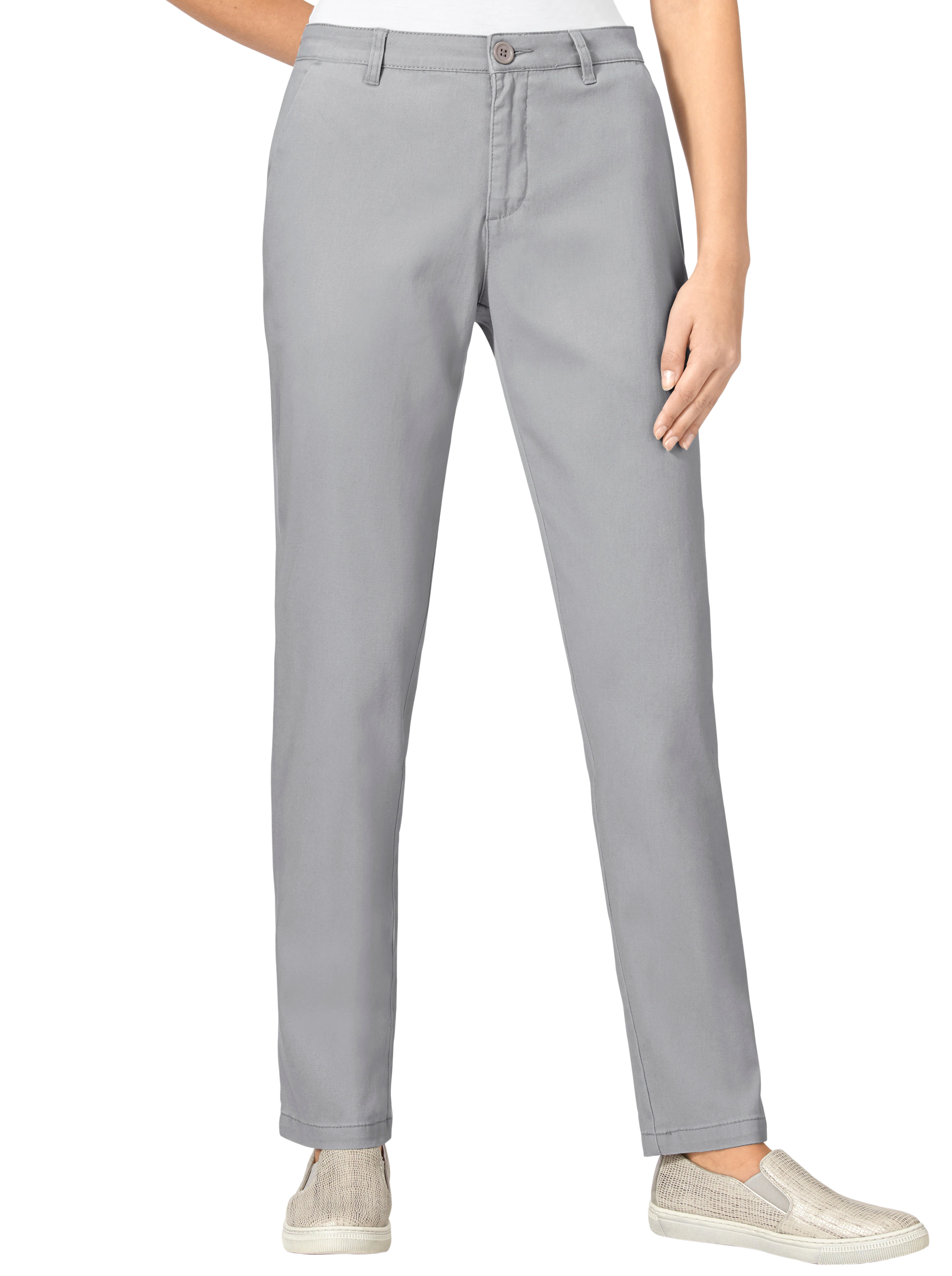 Boyfriend-Hose in grau