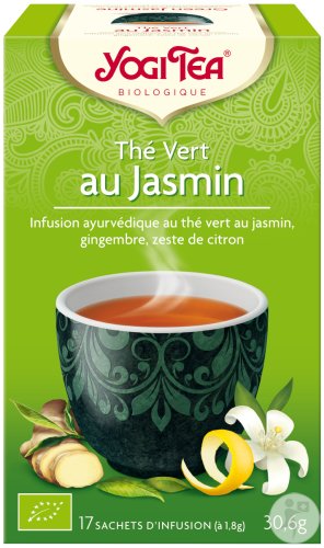 Yogi Tea Thé Vert Au Jasmin 17 Sachets Infusion