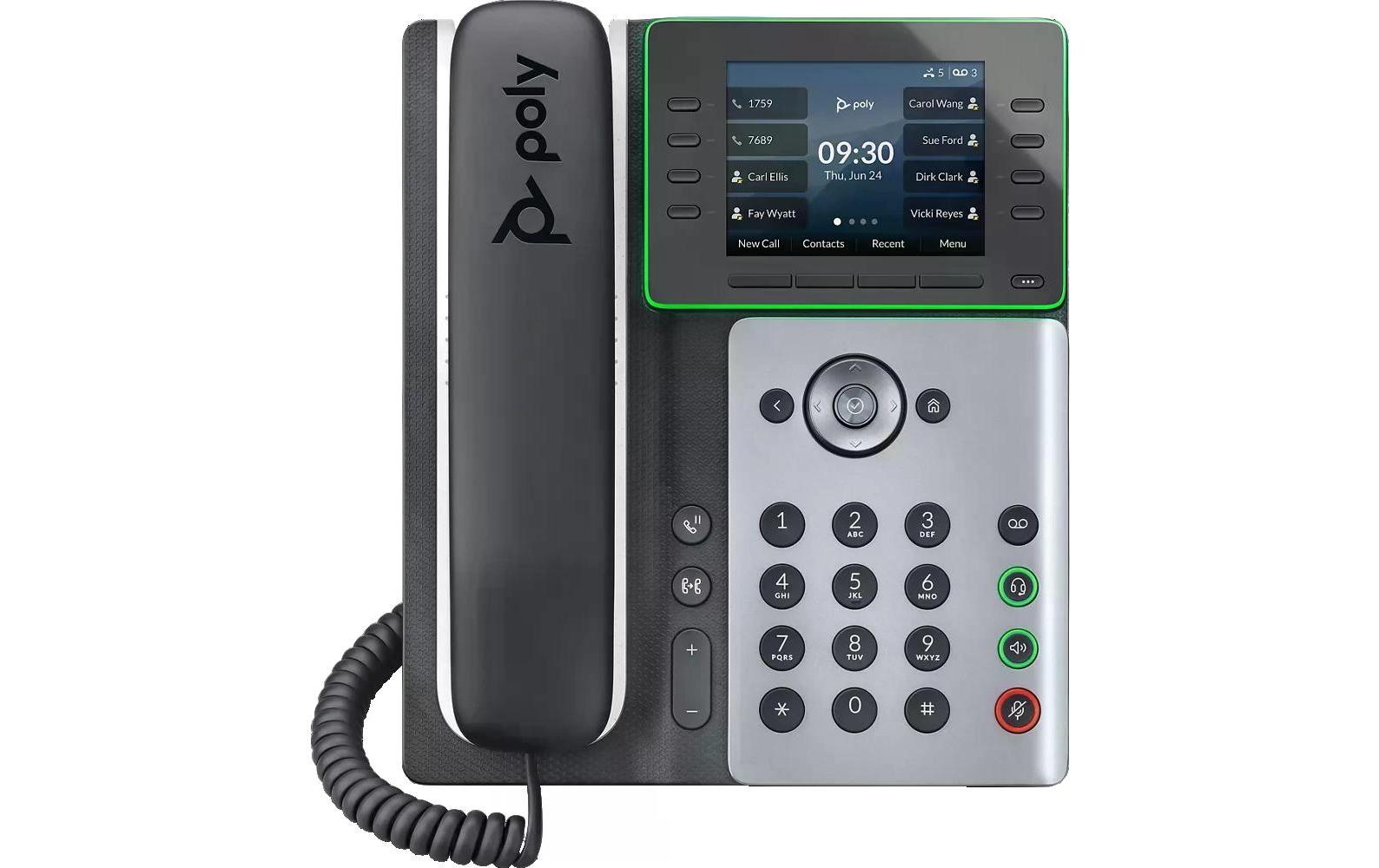 Tischtelefon Poly Edge E300 Grau/Schwarz/WeissEin Telefon für hohe Ansprüche
