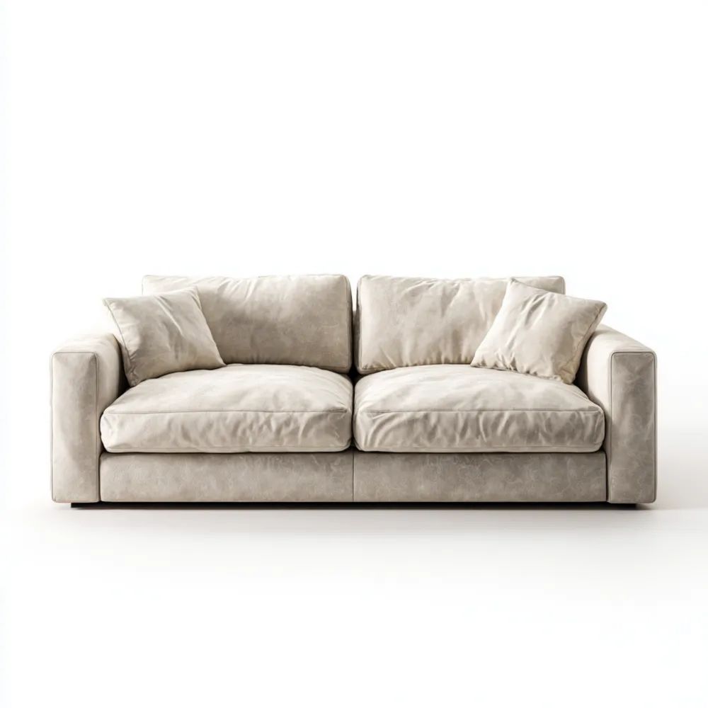 2-Sitzer Sofa Stoffbezug 180x95x85 cm – Beige – Modernes Design