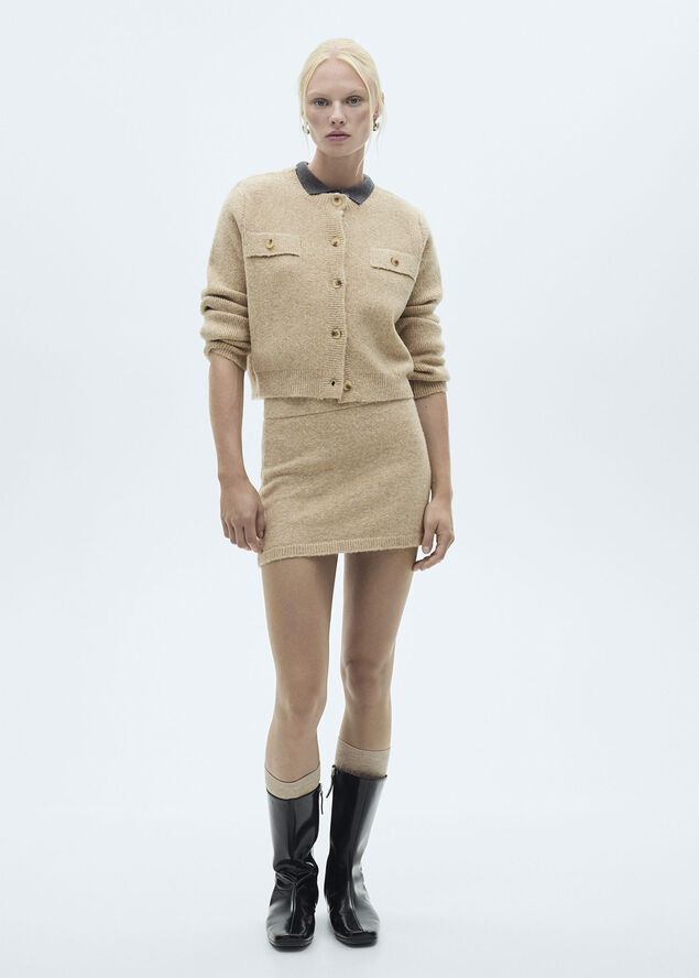 MANGO CARDIGAN. -- STELLA Medium brown