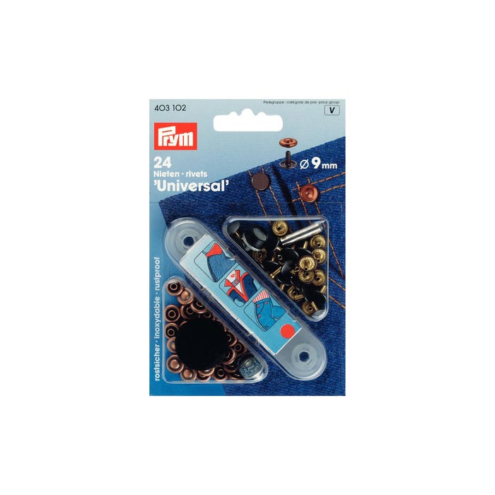 Prym-24 siernieten jeans 9 mm