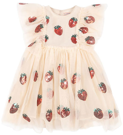 Konges Sløjd Kleid - Yvonne - Tüll - Strawberry