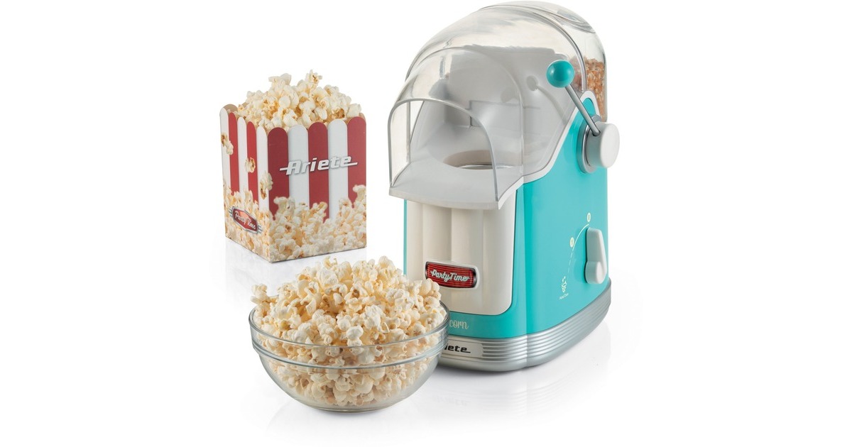 ArieteParty Time Pop Corn maker 2958/01 popcornmaker  (Lichtblauw)