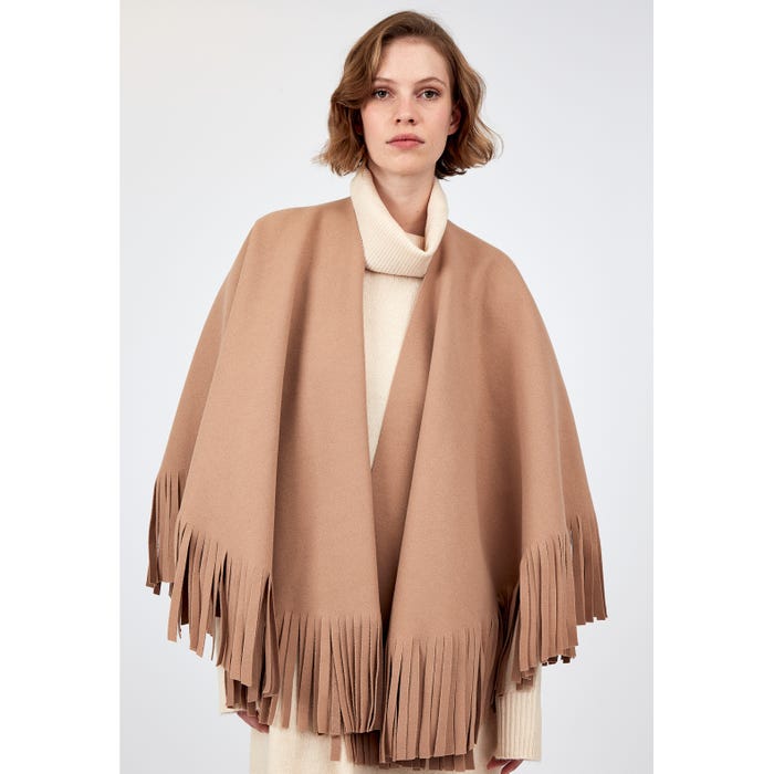 Veritas-Effen poncho franjes