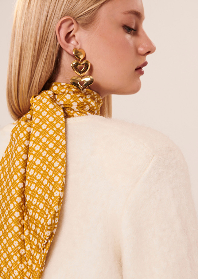 Gilet Guestécru en maille mohair et laine
