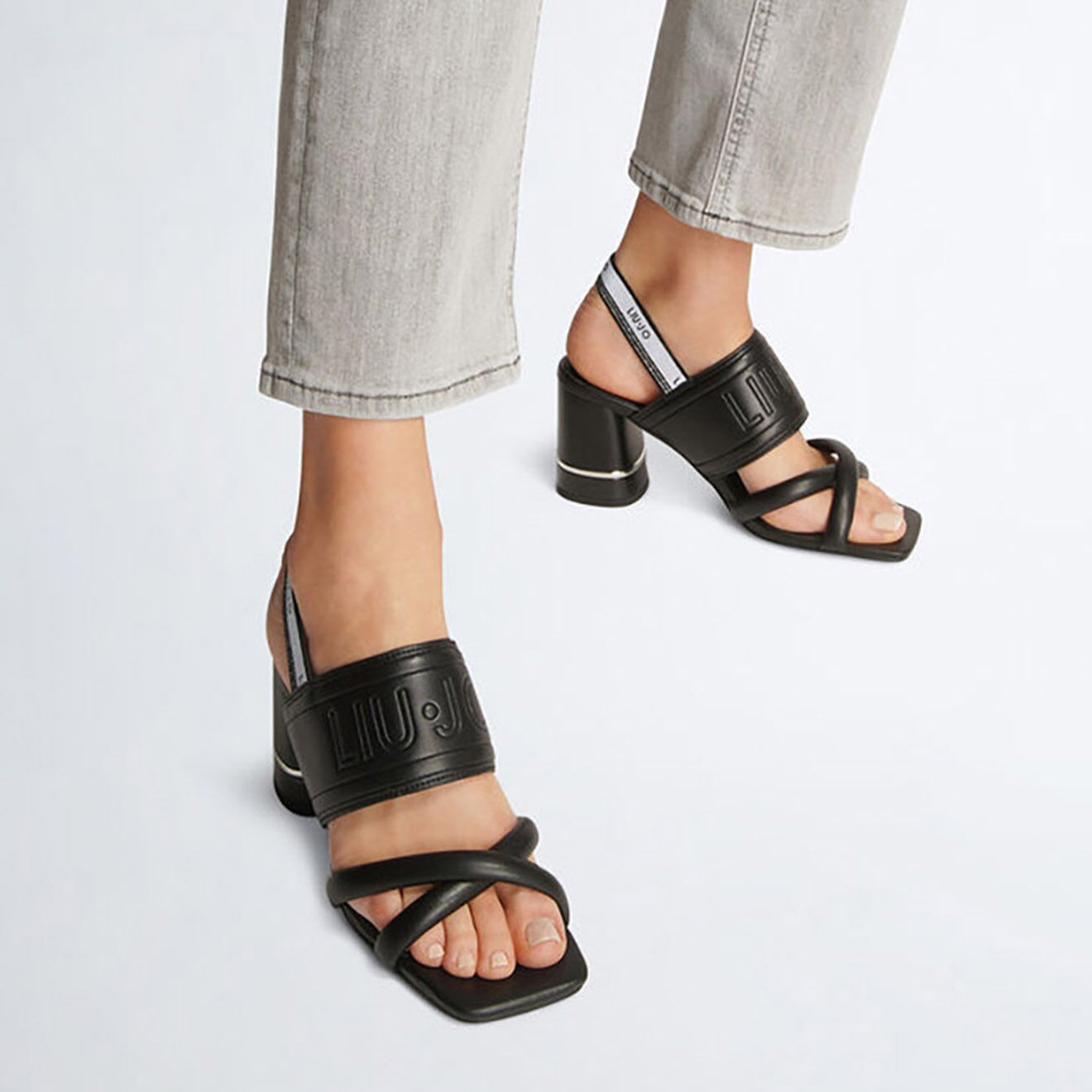 Liu-Jo Sandales Nice noires  - Talon 8 cm