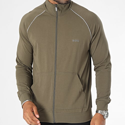 Sweat Capuche Zippé 50469581 Vert Kaki