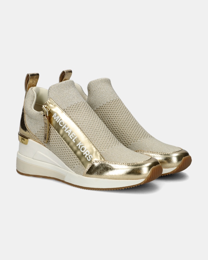 Michael Kors Willis Wedge Trainer Lage sneakers  - goud