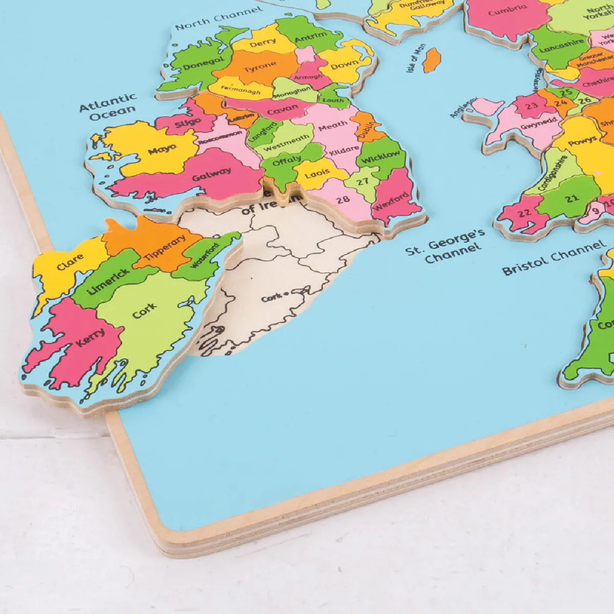 Bigjigs Toys - Puzzle des Îles Britanniques