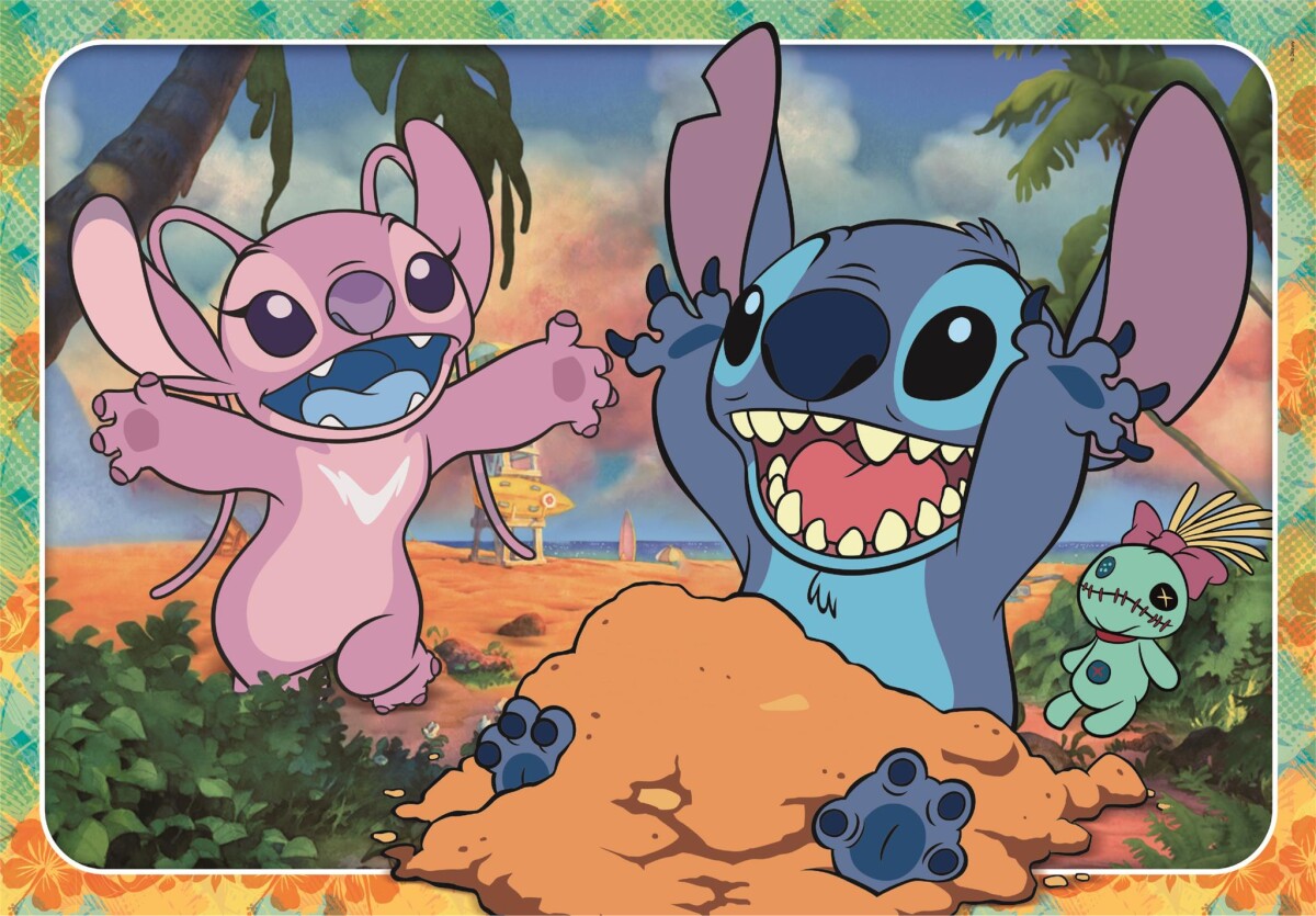 Disney Puslespil - Stitch - Maxi - 60 Brikker - Clementoni