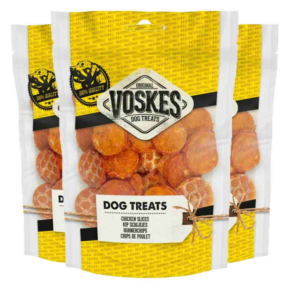 3x Voskes Kip Schijfjes 100 gr