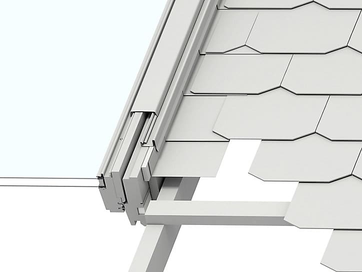 Raccord fenêtre de toit simple sur ardoises Velux EDN CK04 gris