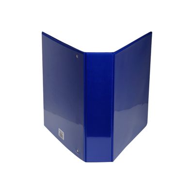 Exacompta Kreacover - Classeur à anneaux personnalisable - Dos 70 mm - A4 Maxi - bleu - 3 pochettes extérieures