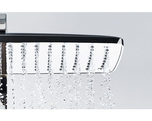 Douchekolom incl. thermostaat hansgrohe Raindance E Showerpipe 360 1jet chroom/wit 27112400