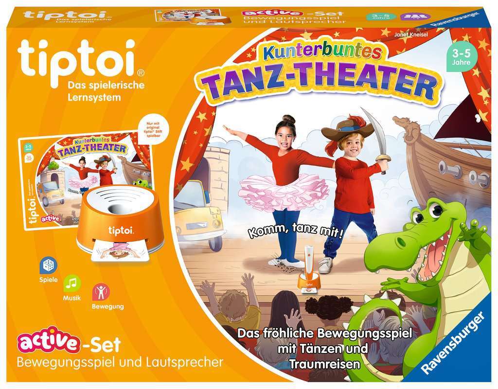 Ravensburger Spiel tiptoi® ACTIVE Set Kunterbuntes Tanz-Theater