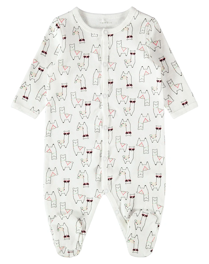Schlafstrampler NBFNIGHTSUIT – ALPAKA 2er-Pack in weiß/rot