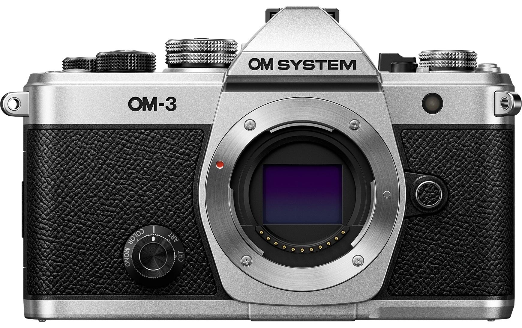 Fotokamera OM-3 Body Silber<br>Kompakte, vielseitige Fotokamera in einem hochwertigen Metallgehäuse