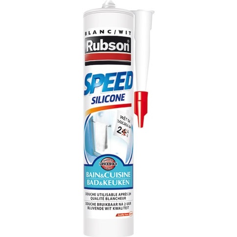 Mastic silicone Speed - sanitaire - 280 mL - blanc