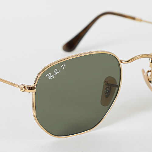 Lunettes De Soleil Hexagonal RB3548 Noir Vert Polarisé