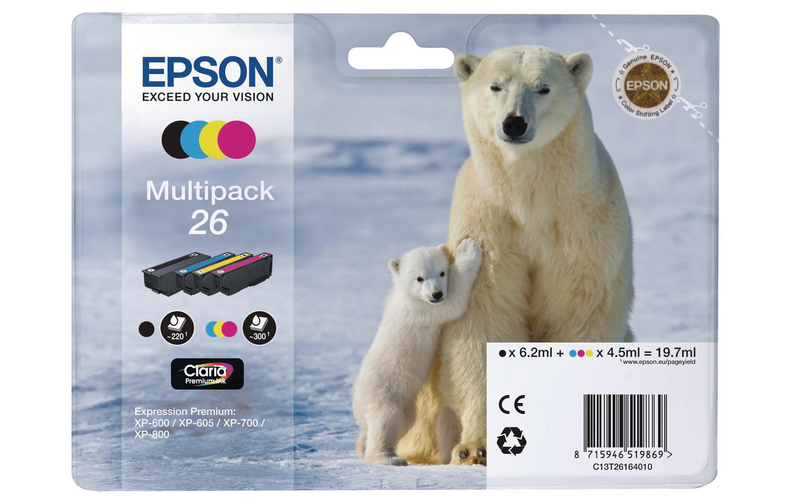 Tintenset C13T26164010Tinte, rot