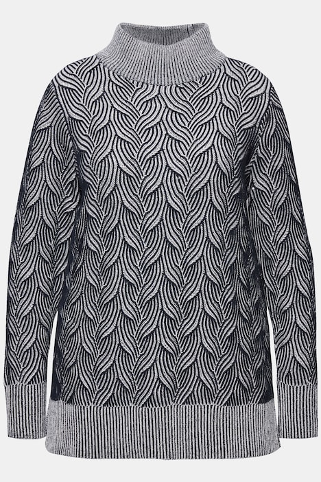 Pullover, Zopfmuster, Langarm, Biobaumwolle