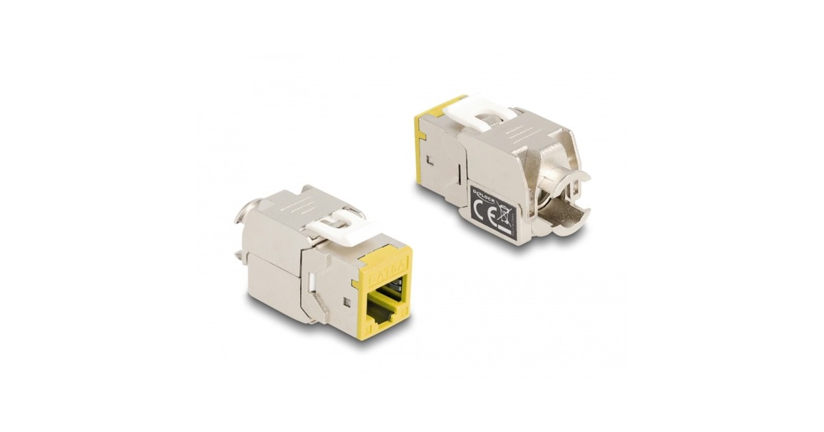 DeLOCKKeystone Module RJ45 Jack naar LSA Cat 6a toolfree, 8 stuks  (Meerkleurig)