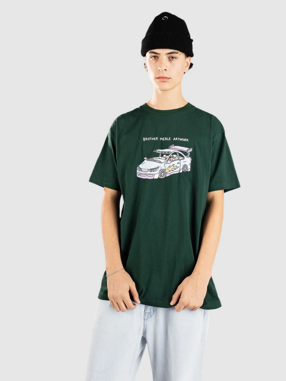 Brother Merle Racer T-Shirt forest green