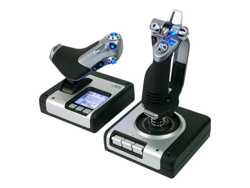 Logitech G X52 H.O.T.A.S. - Joystick og speeder - kablet - for PC