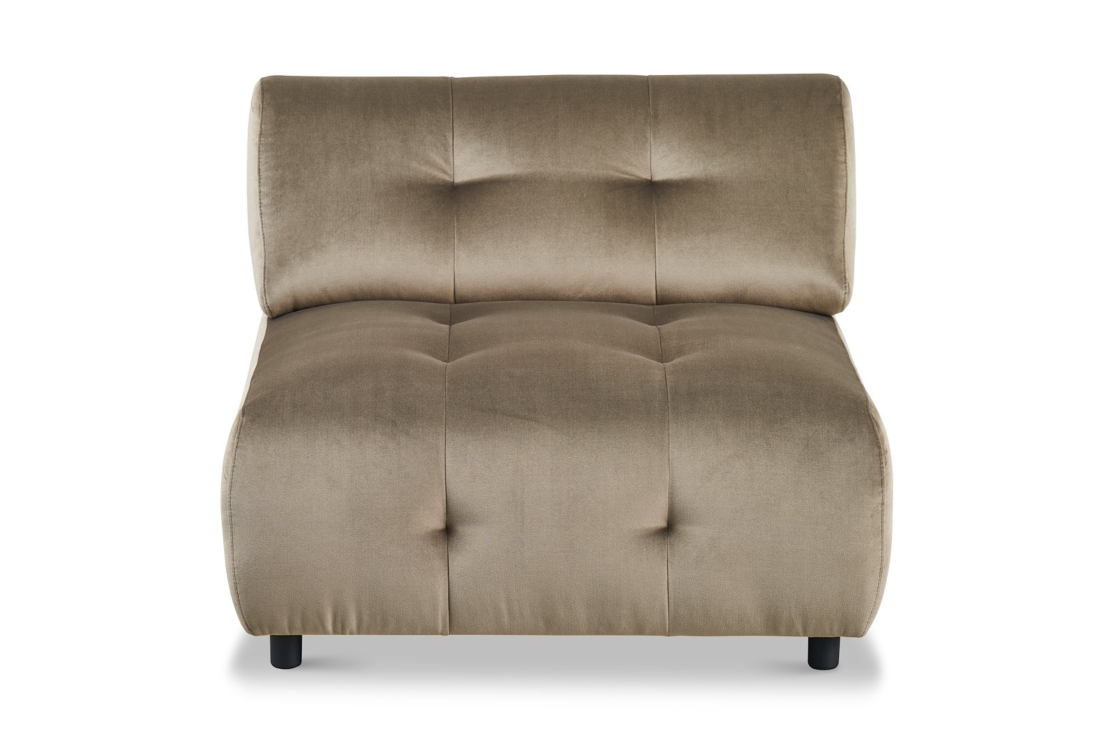 Mina sofa moduler 1,5-seter heltrekt. Tekstil Juke 12 Mole med sorte ben